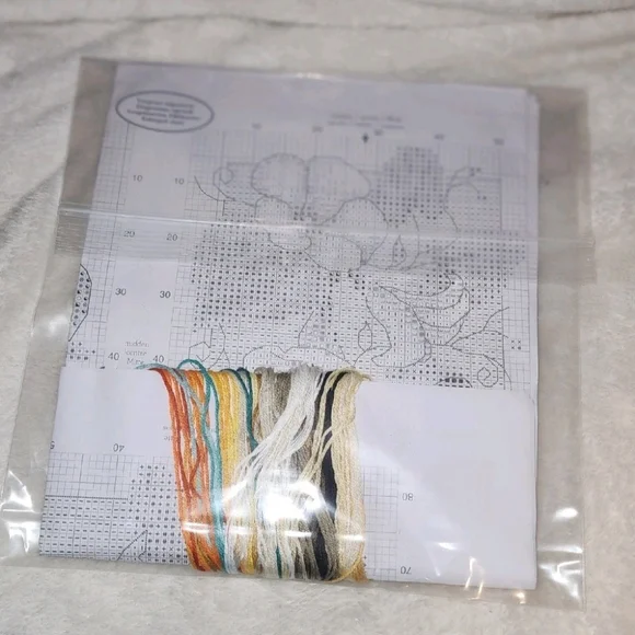 New Vervaco PN-0021740 Butterfly Flower Trio Cross Stitch Kit - Picture 2 of 2